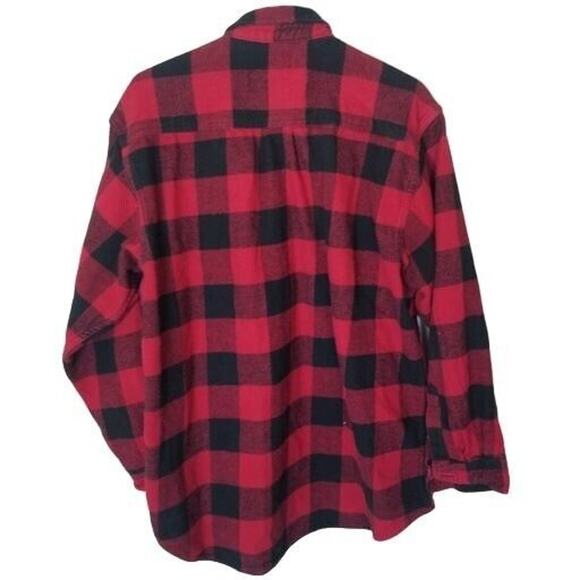 Field & Stream Mens Heavyweight Flannel Shirt Size L/XL Buffalo Plaid Lumberjack - Picture 6 of 6